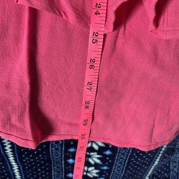 NWOT Zenana Pink Linen And Rayon Blouse Size XL - Picture 10 of 10